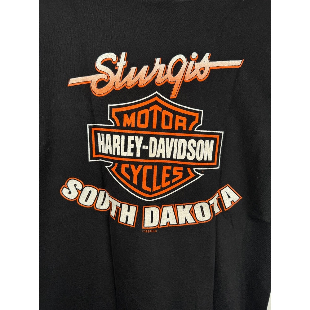 Vtg 90's Harley Davidson Mens Medium‎ T Shirt Sturgis South Dakota 1997 Y2K Moto